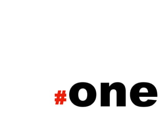 one # 