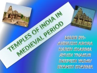 Temples in india in medival period