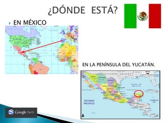  EN MÉXICO
EN LA PENÍNSULA DEL YUCATÁN.
 
