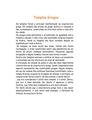 Templos Gregos