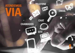 TELEFONE
ATENDEMOS
VIA
SITE
CHAT
CHAMADOS
EMAIL
 