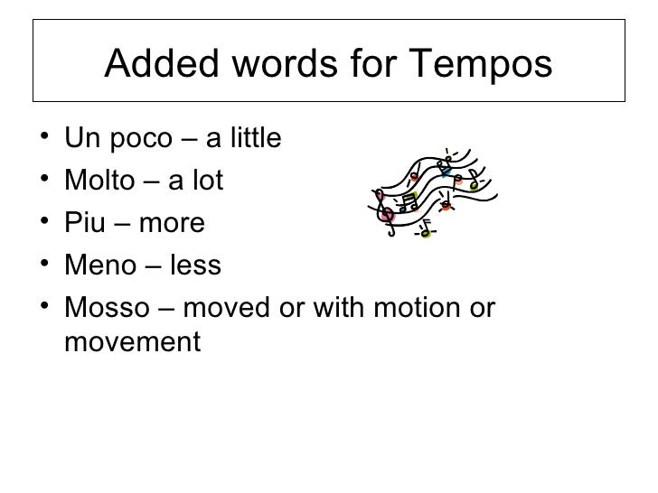 Tempo – Italian Terms