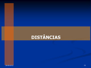 DISTÂNCIAS




29-09-2012                13
 