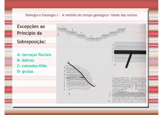 Tempo Geológico/ Fósseis/ Estratigrafia