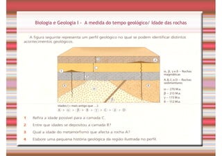 Tempo Geológico/ Fósseis/ Estratigrafia