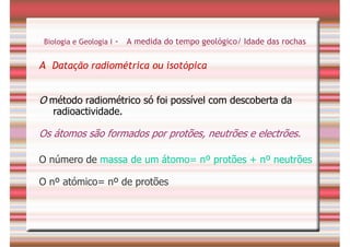 Tempo Geológico/ Fósseis/ Estratigrafia