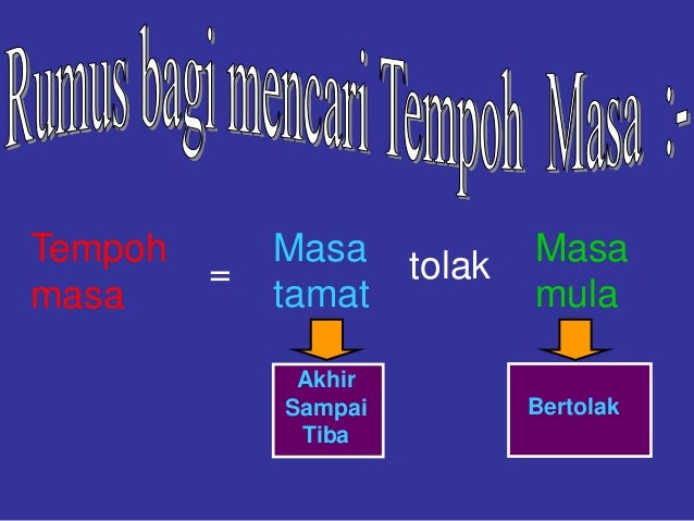 Tempoh Masa In English - J-Net USA