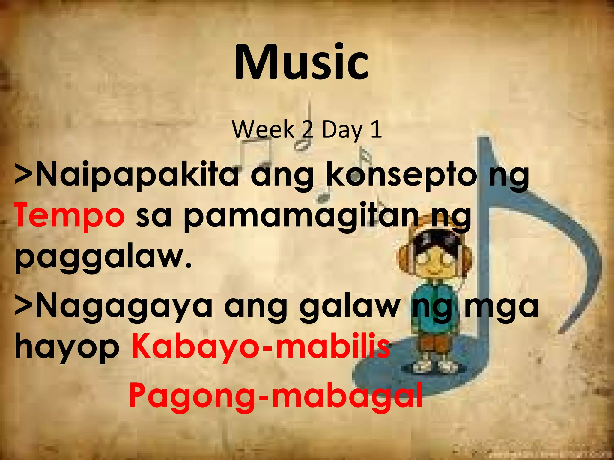 Tempo Lesson Tempo lesson 2 | PPT