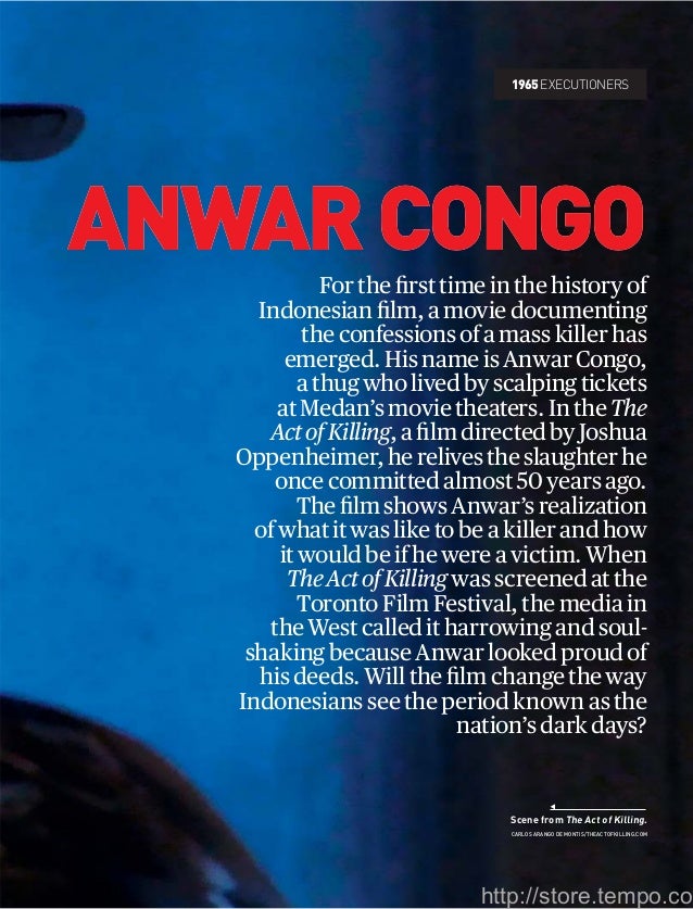 Tempo magazine act of killing edition