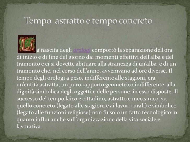 Il Rinascimento - La concezione del tempo