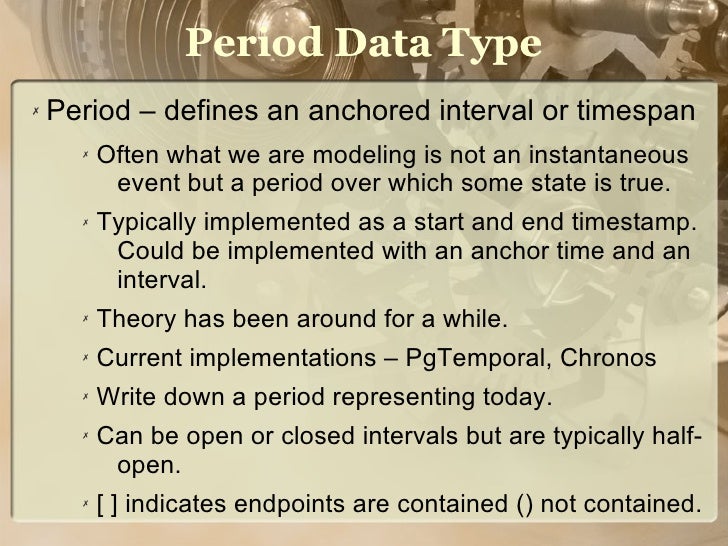 Temporal Data