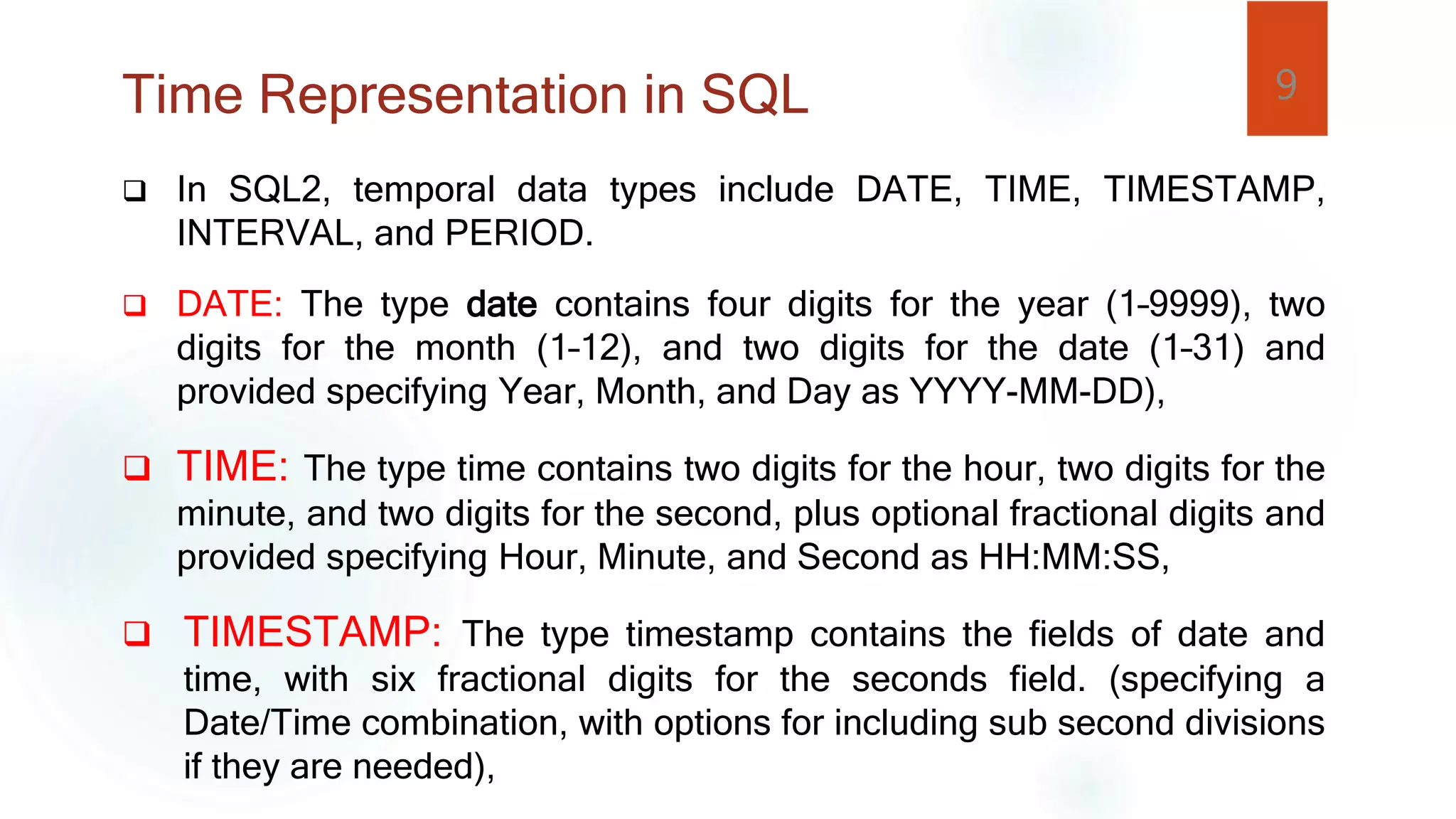 Temporal databases | PPTX