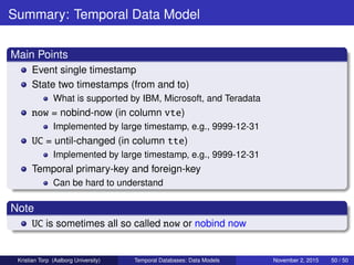 Temporal Databases: Data Models | PDF