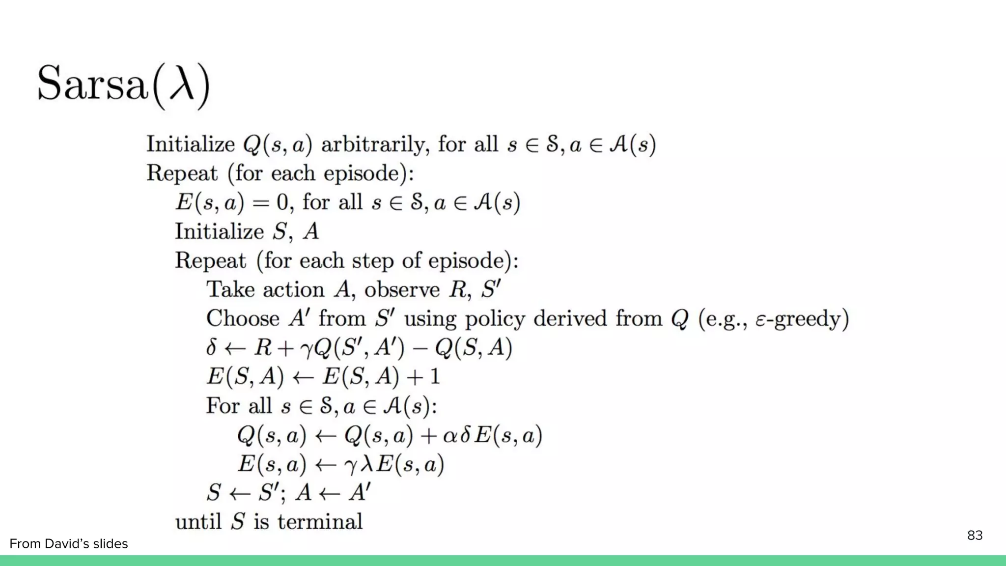 83
From David’s slides
 