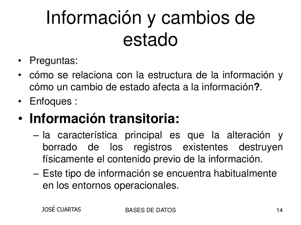 Bases de datos temporales