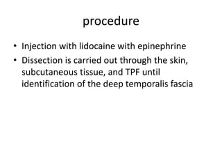Temporalis muscle flap