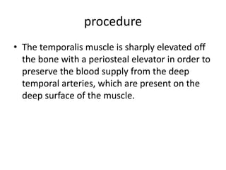 Temporalis muscle flap