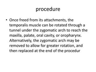 Temporalis muscle flap