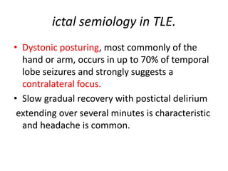 Temporal lobe epilepsy-Psychiatric aspects