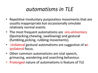 Temporal lobe epilepsy-Psychiatric aspects