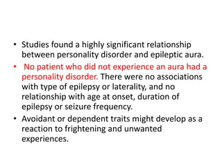Temporal lobe epilepsy-Psychiatric aspects
