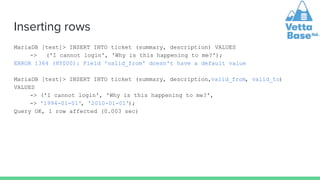 MariaDB Temporal Tables | PDF
