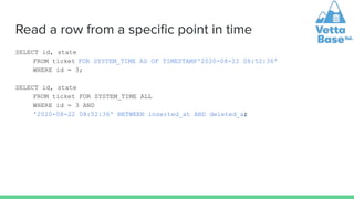 MariaDB Temporal Tables | PDF