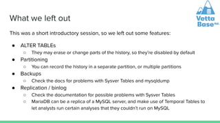 MariaDB Temporal Tables | PDF