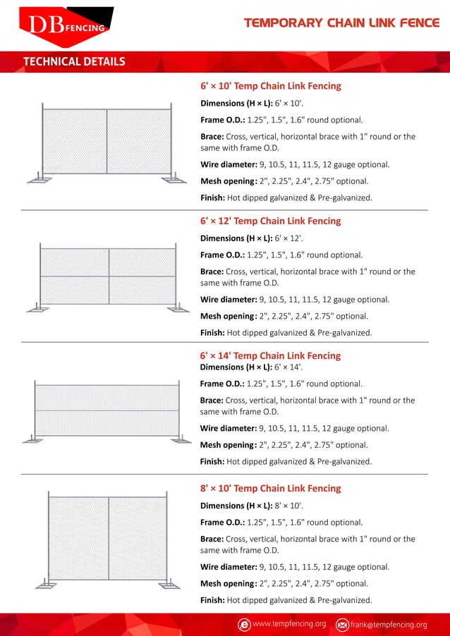 Temporary chainlinkfencecatalog PDF