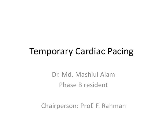 temporary cardiac pacing