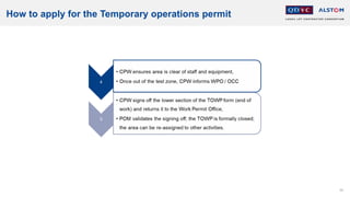 66
How to apply for the Temporary operations permit
 