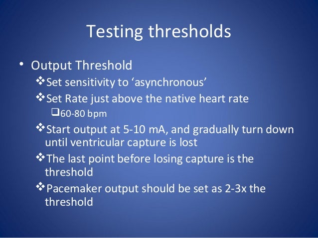 For temporary dummies pacemakers Basic Pacing