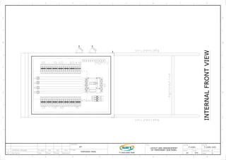 Mdb Panel Drawing.pdf Temporary Panel MDB Model Projecting As Electrical | PDF