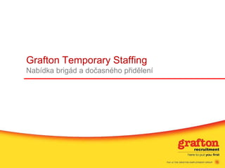 Grafton Temporary Staffing
Nabídka brigád a dočasného přidělení
 