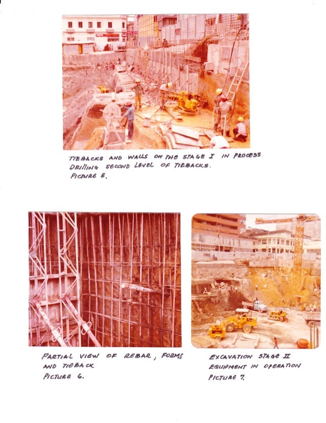 Temporary Tie Backs in the Building Construction by Bill Morales MSc