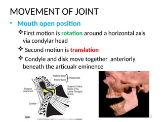 Tmj Over Rotation TEMPOROMANDIBULAR JOINT dentistry powerpoint presentation | PPT