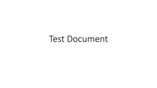 Test Document
 