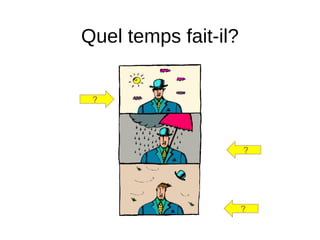 Quel temps fait-il?
?
?
?
