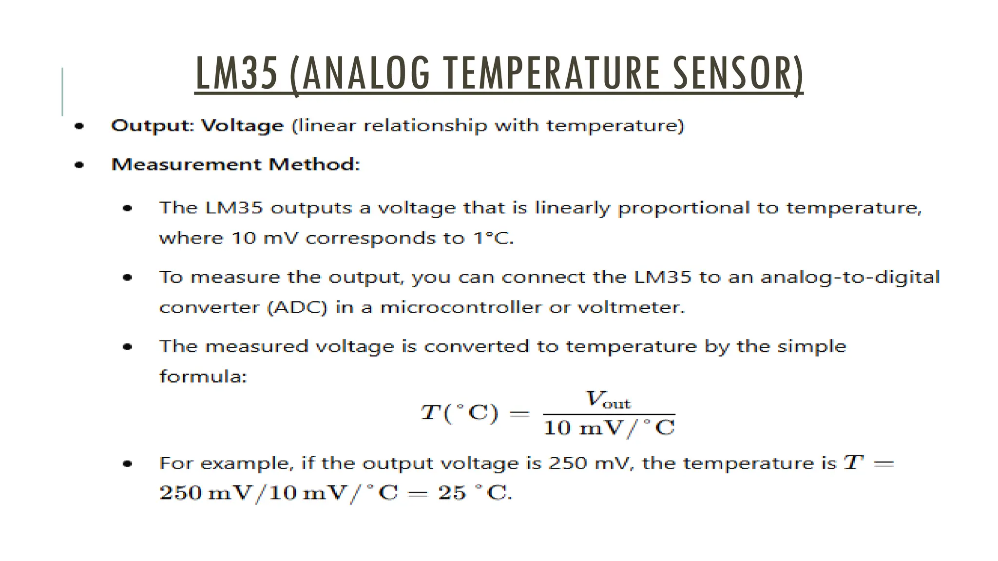 Temperature Sensor Working and Components | PPT