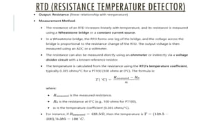 RTD (RESISTANCE TEMPERATURE DETECTOR)
 