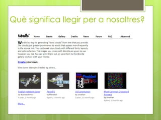 Què significa llegir per a nosaltres?
 