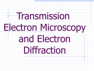 Transmission  Electron Microscopy and Electron Diffraction 