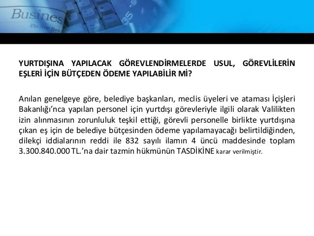 Belediyelerce Yapilacak Temsil Agirlama Giderleri
