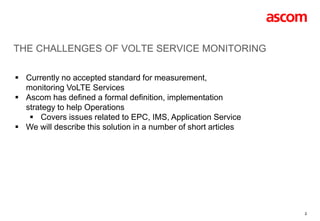 TEMS VoLTE Service Monitoring | PDF