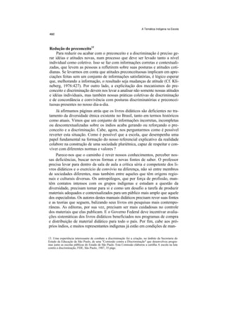 Temática indígena na escola