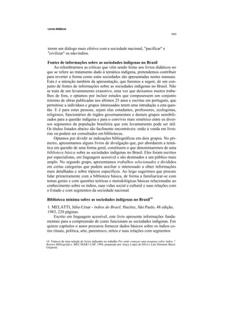 Temática indígena na escola