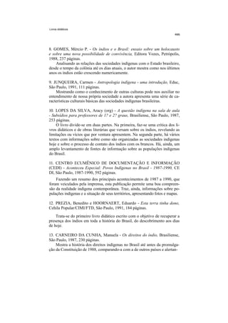 Temática indígena na escola