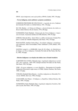 Temática indígena na escola