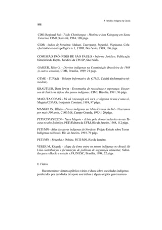 Temática indígena na escola