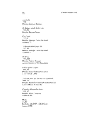 Temática indígena na escola